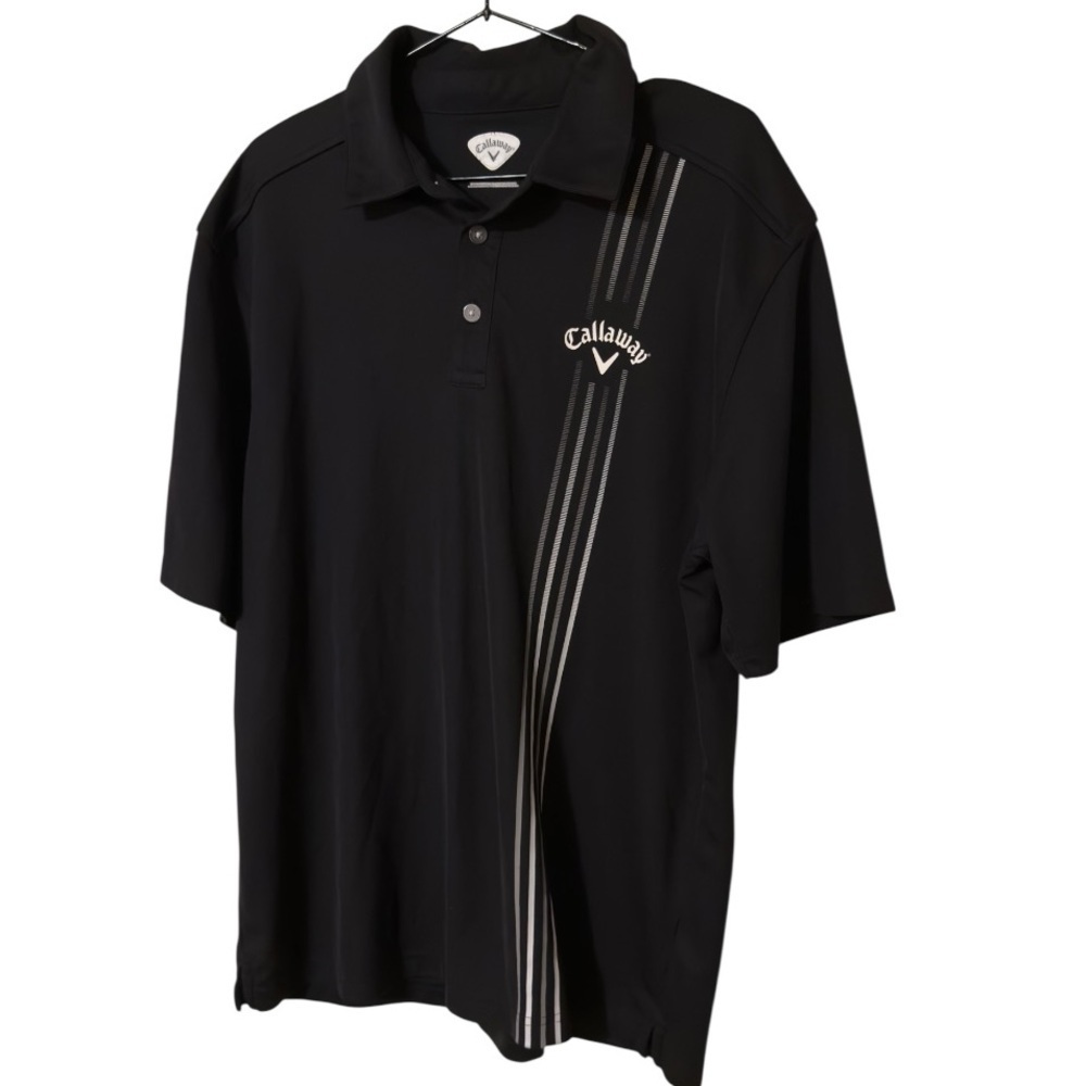 🌺Callaway Men's Polo Shirt with Black and White Accents